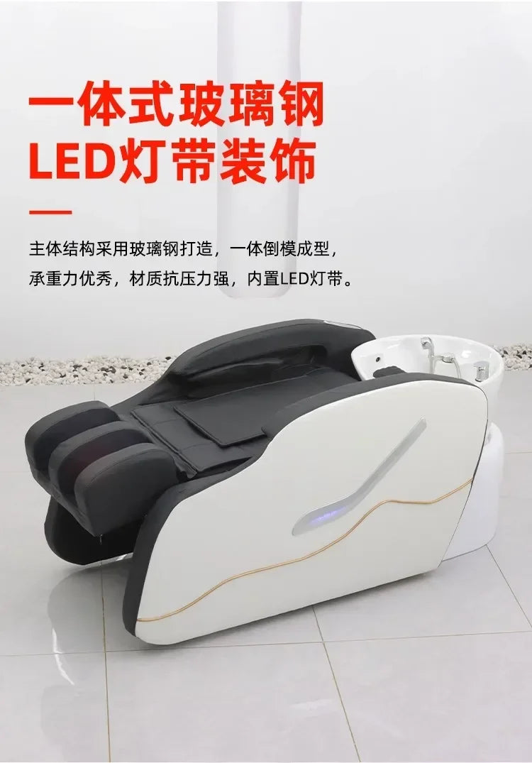 Kopfhautmassage-Shampoo-Bett Shampoo Waschen Friseurbecken Professionelle Ausrüstung Stuhl Chaise Friseursalon