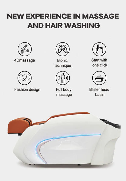 Electric luxury beauty salon furniture head spa shampoo chair bed shampoo chair massage head spa shampoo chair bed  Worry-free r