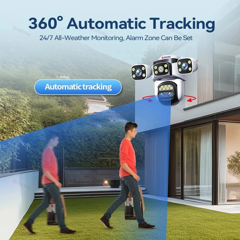 Outdoor 10K WiFi6 Security Camera – 20MP, 10X Optical Zoom, PTZ, Auto Tracking