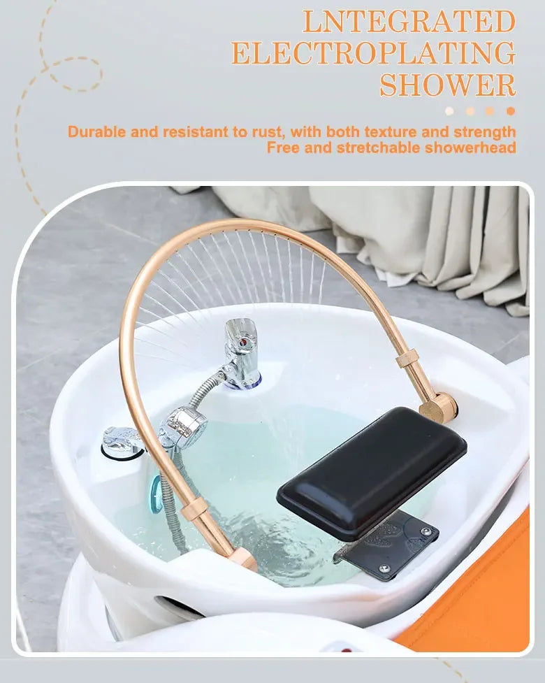 M45 Professional salon furniture hair wash facial nursing reclining head spa electric shampoo massage bed