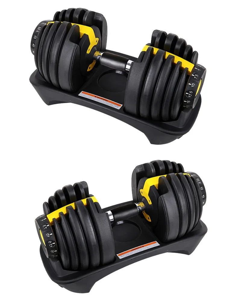 24KG Dumbbells Rubber Iron Adjustment Multiple Weight Dumbell Cheap Adjustable Dumbbells Home fitness equipment