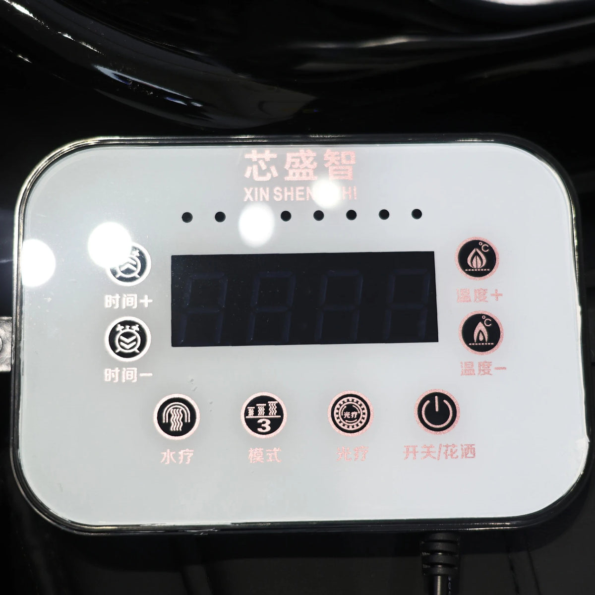 Luxuriöses automatisches Massage-Shampoo-Bett mit ergonomischem Design, LED-Lichtleiste, ideal zum Haarewaschen und Entspannen im Salon