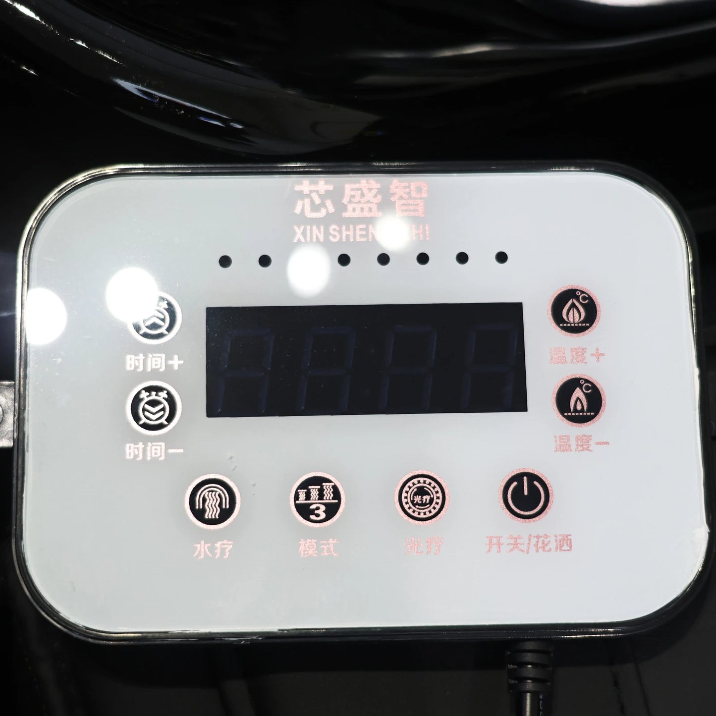 Luxuriöses automatisches Massage-Shampoo-Bett mit ergonomischem Design, LED-Lichtleiste, ideal zum Haarewaschen und Entspannen im Salon