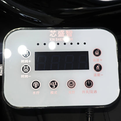 Luxuriöses automatisches Massage-Shampoo-Bett mit ergonomischem Design, LED-Lichtleiste, ideal zum Haarewaschen und Entspannen im Salon
