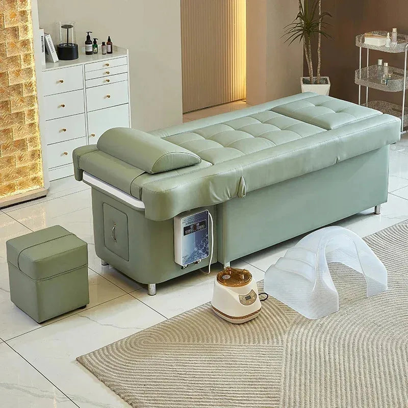 Gesundheitsfußmassage Schönheitssalon Spezialshampookopf-Bett elektrisches Hebefußmassage-Sofabett Schönheitssalon High-End-Kopftherapiebett