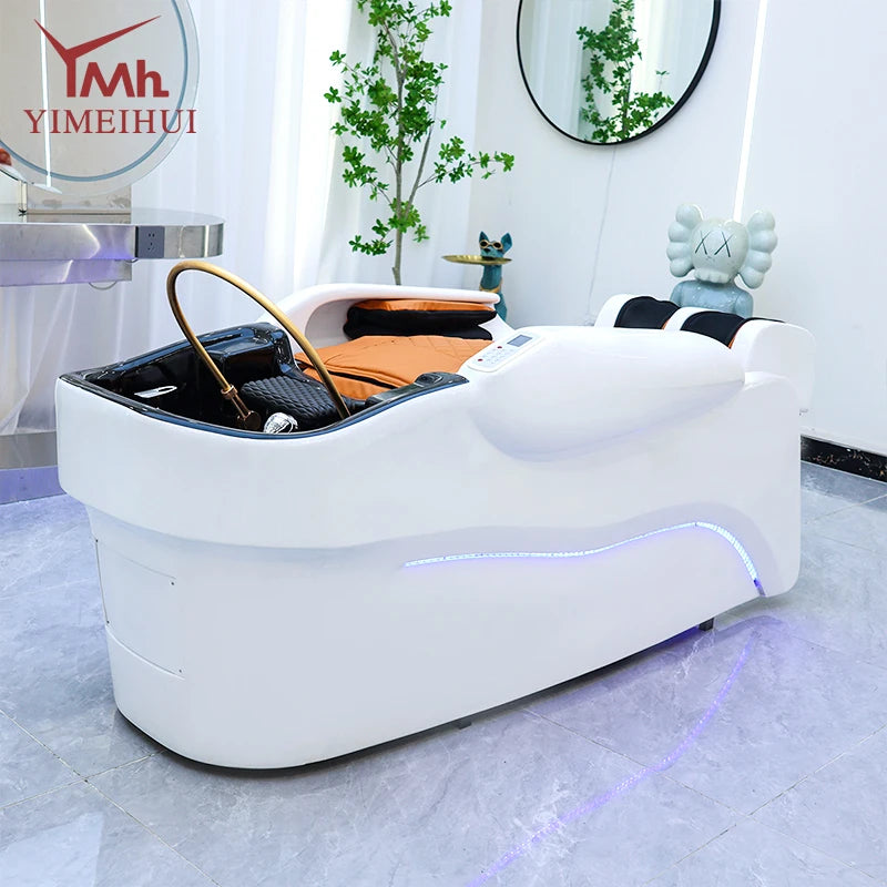 Liege-Elektromassage-Multifunktions-Ganzkörper-Spa-Kopf-Wasserturbinen-Shampoo-Liegen