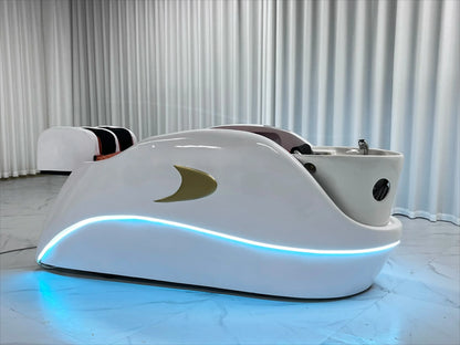 newIntelligent Electric Whole Body Massage Shampoo Bed Barber Shop Head Treatment Water Circulation Integrated Massage Couch