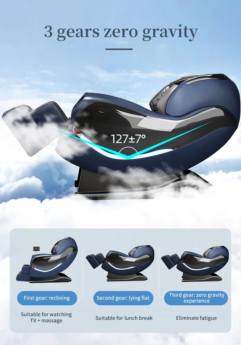 3D-Manipulator Smart Screen Touch Sl Track Ganzkörpermassage Schwerelosigkeit Elektrischer Relaxsessel Massagesessel
