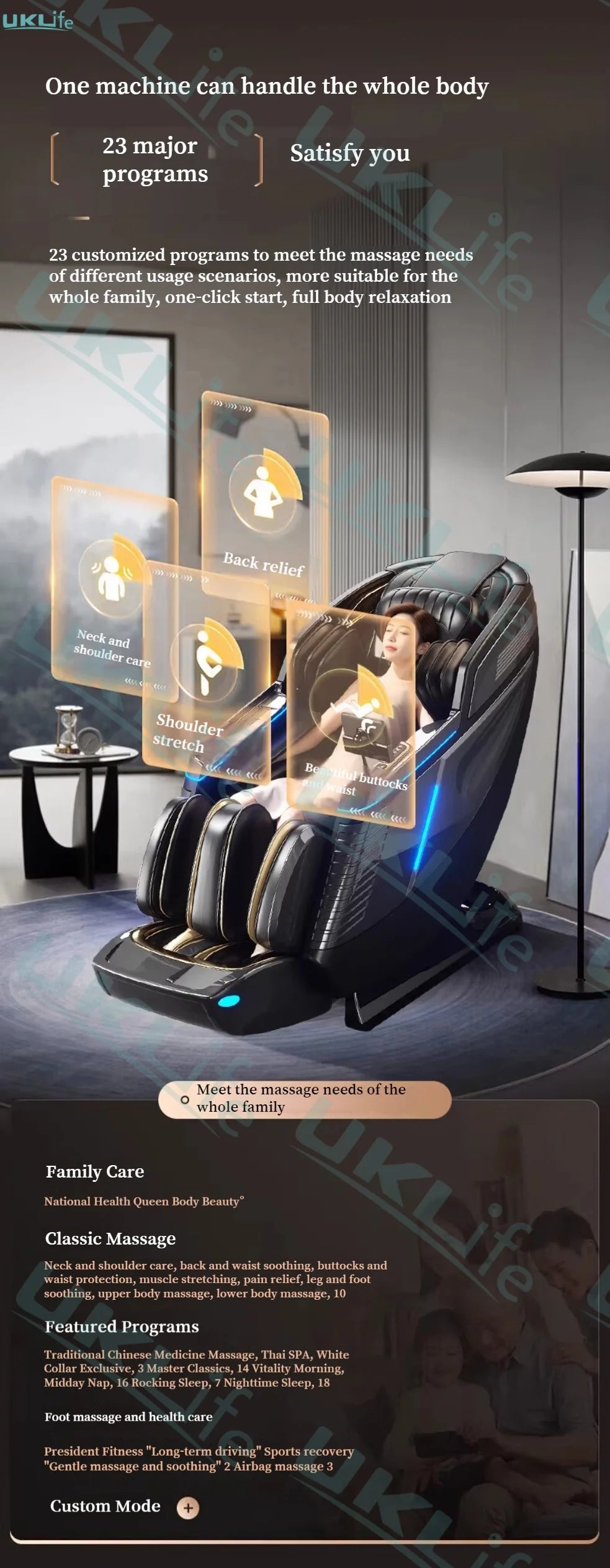 Neuer Dual Core Massagesessel 2025 Fortschrittlicher 4D Zero Gravity Body Scan Ganzkörper-Airbag Shiatsu Rücken- und Fußrollen-Liegesessel für Zuhause