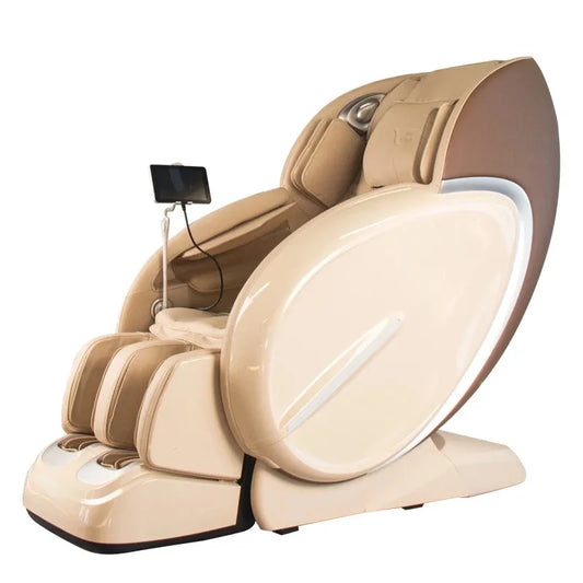 8D-Ganzkörper-Luxus-Shiatsu-Massagesessel Smart Relax beheizt Schwerelosigkeit mit Ganzkörper-SL-Schiene Schaukelstuhl