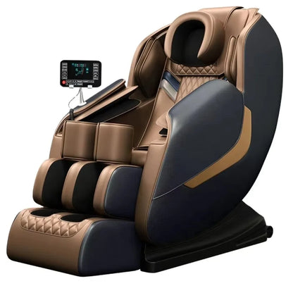 Luxury Portable Massage Chair, Zero Gravity Full Body with Foot Rollers & Music | Electric Relaxation & Entertainment System