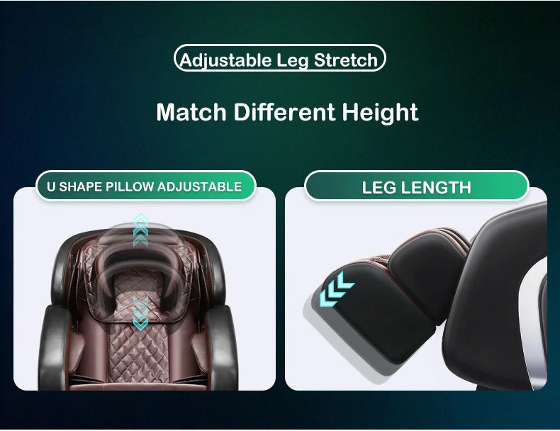 Jare B5 Großhandel OEM ODM Fabrikpreis Heißer Verkauf Luxus Leder Zero Gravity Elektrischer Ganzkörper-Massagesessel