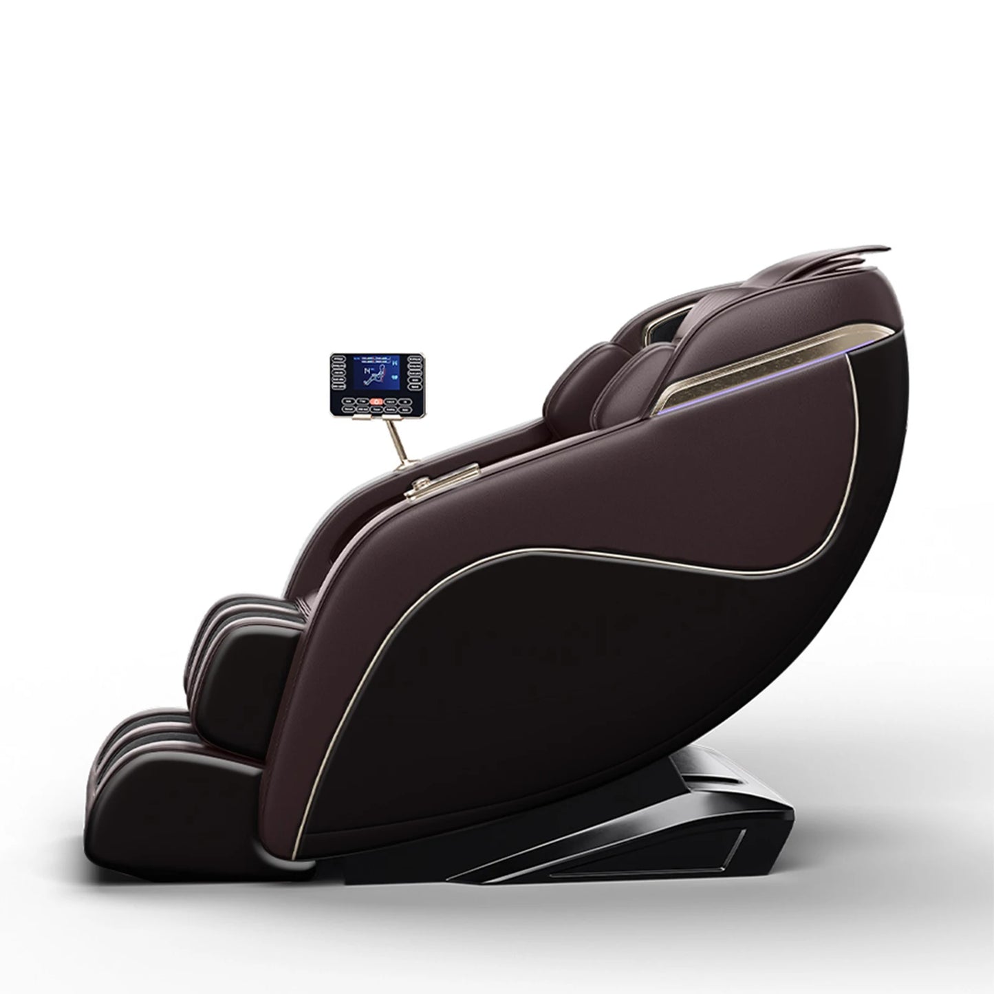 Luxus trifft auf Technologie! Schwereloser Massagesessel mit SL-Schiene, Shiatsu, beheizter Rücken- & Wadenmassage, Fußrollen,