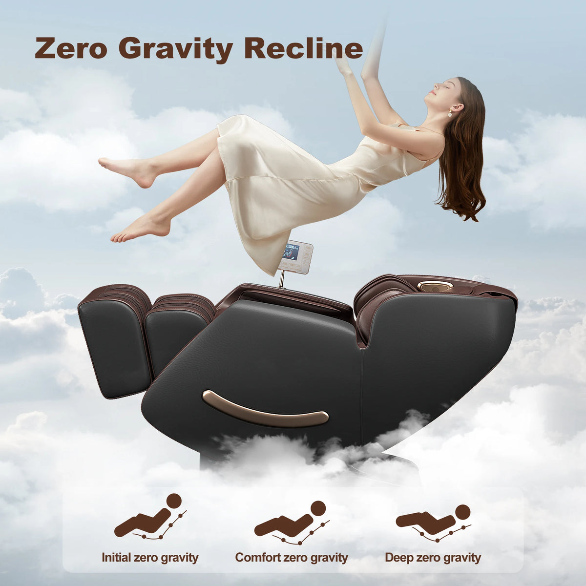 USA Local Delivery  3D Airbag Zero Gravity full body Massage Chair Home 3D Foot Roller Shiatsu Office Chair