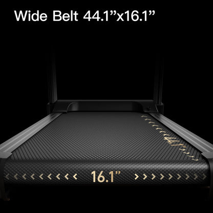 Home Folding Incline Treadmill with Pulse Sensors, 3.0 HP Quiet Brushless, 300 lbs Capacity