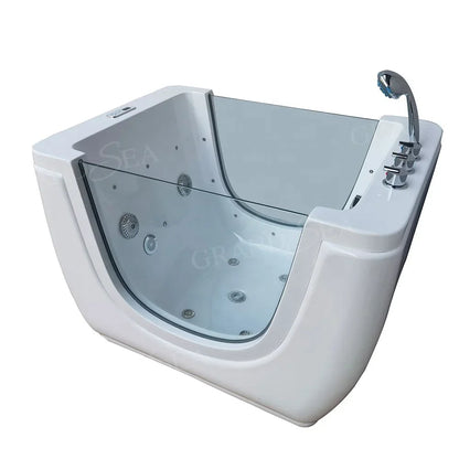 l Home Freestanding Hydrotherapy Baby SPA Bathtub Massage Thermostat Soaking Bathtub Acrylic Children's Bathtub