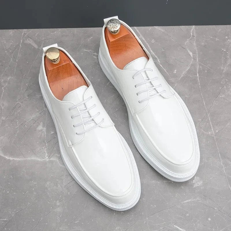 Handmade Leather Men’s Shoes – 2024 Casual Oxfords & Business Sneakers