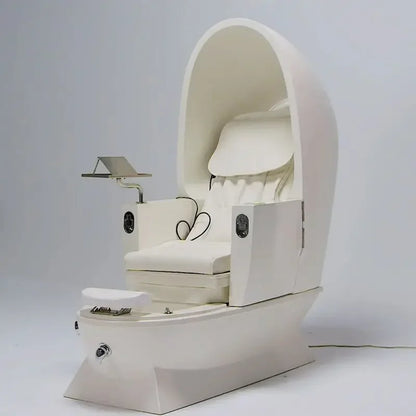 Fauteuil de pédicure en forme d'œuf, style moderne, design neuf, confortable, mobilier de spa pour les pieds avec matériaux de haute qualité