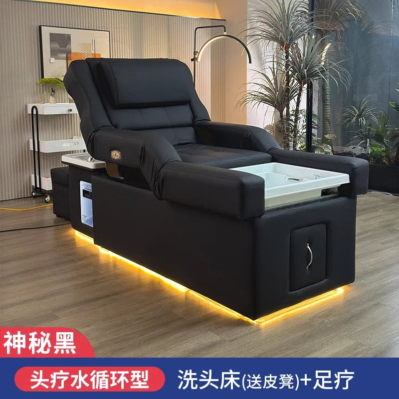 FTElectric lifting foot bath sofa integrated bed high-end shampoo foot bed