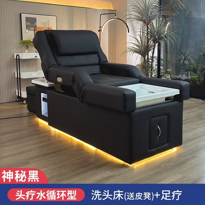FTElectric lifting foot bath sofa integrated bed high-end shampoo foot bed