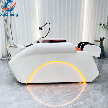 Waschbeckenstuhl, elektrisch intelligente Spa-Massageliege, Waschsessel