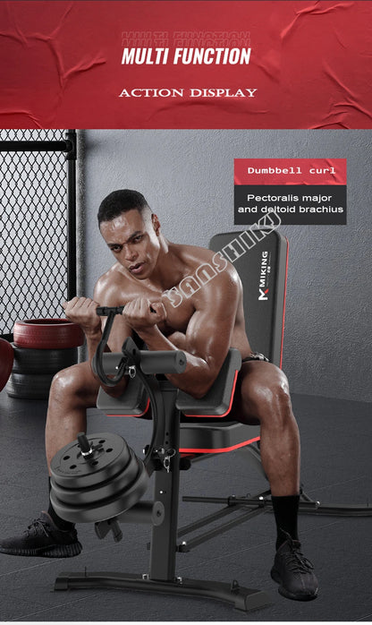 Neue verbesserte Multifunktions-Hantelbank, Heim-Bauch- und Taillentrainingsbank, Hanteltrainingshilfsbank