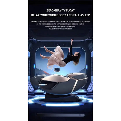 Electric Massage Chair Foot Roller Massage Lounge Chair Full Body Zero Gravity Stretching 4D Massage Chair 2025