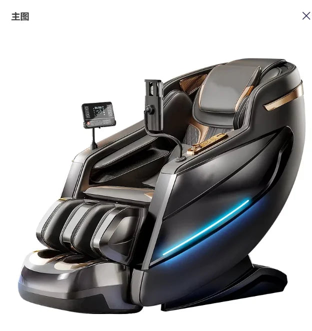 Großhandel Luxus-Ganzkörper-4D-Schwerelosigkeit-Shiatsu-Massage-Sessel mit elektrischer Heizung, moderner Stil, Taillen-, Bein-, Fußmassagefunktionen