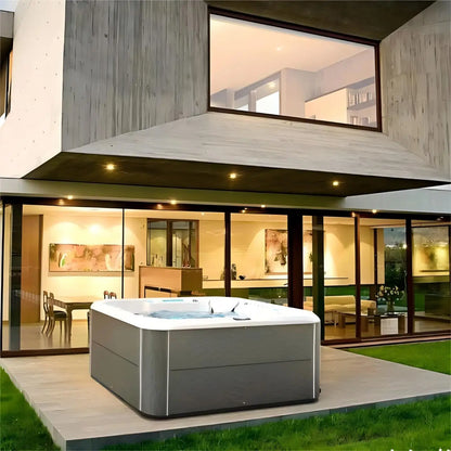 Outdoor Jacuzzi SPA Whirlpool Badewanne Große Acryl-Massagebadewanne Intelligenter beheizter thermostatischer Pool für Villa Hotel Resort Homestay Möbel