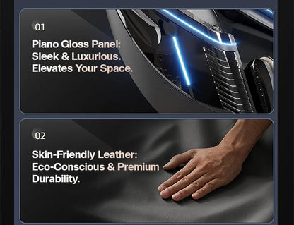2026 Deluxe Dual Core 4D SL Track Massagesessel mit Zero-Gravity-Körperscan Bester 3D-Luxus-Massagesessel