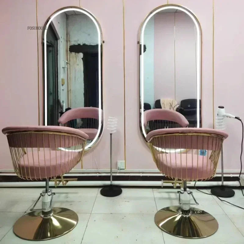 Nordic Salonmöbel Friseurstühle Friseursalon Professioneller Friseurstuhl Hebebarer Drehstuhl Schönheitssalon Friseurstuhl