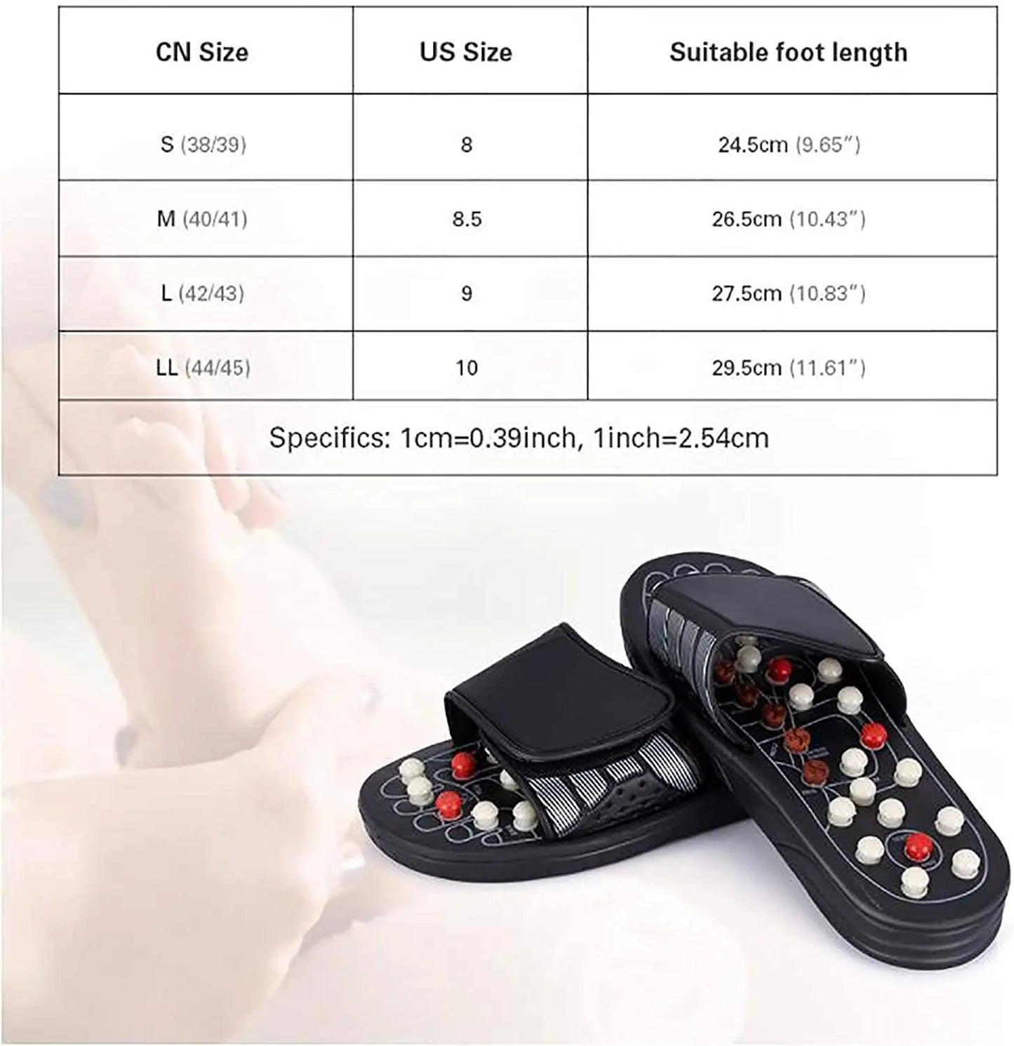 Acupressure Massage Slippers, Foot Massager for Feet Care Reflexology Sandals Sore Plantar Fasciitis Arch Neuropathy Pain Relief