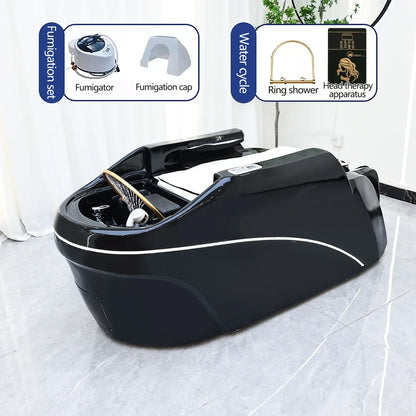 Factory Hair Salon Shampoo Bed Head SPA Fumigation Machine Electric Massage Table For Leisure Health Store Commercial Furniture