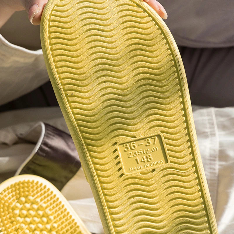 Herren-Badeschuhe aus PVC, Massage, rutschfest, einfarbig, bequem, strapazierfähig, Kühles Pool-Design