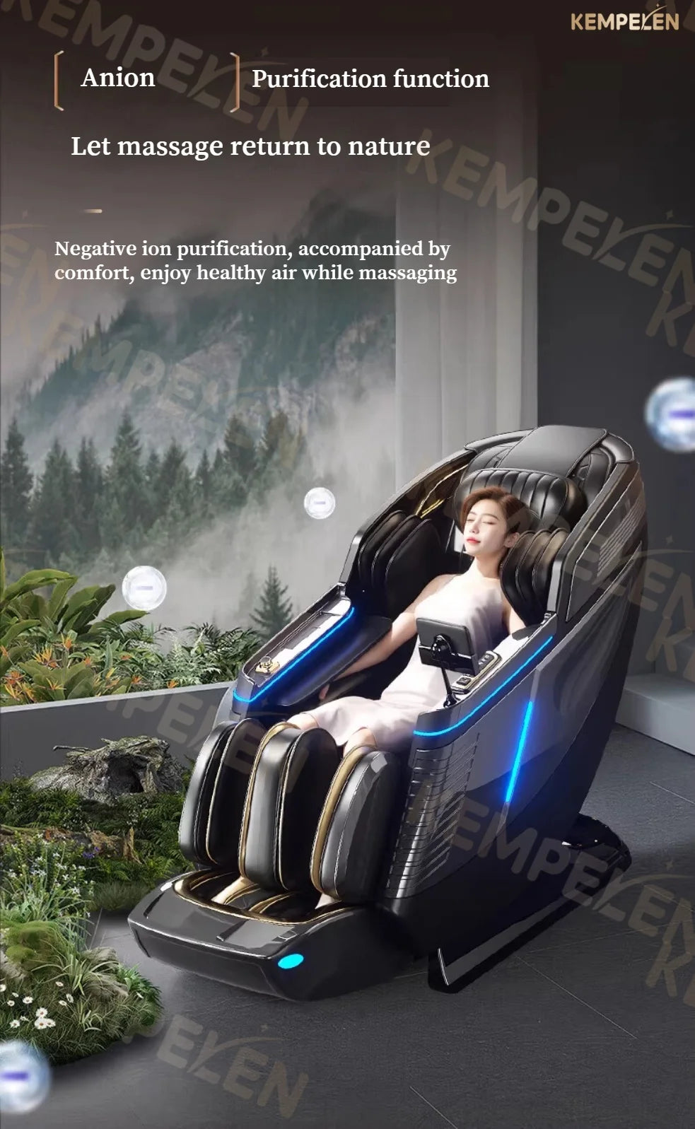 4D-Dual-Core-Massagesessel | Synchronisierte 4-Hand-Massage • Dual SL-Schiene • Ganzkörper-Airbags | Intelligenter Körperscan