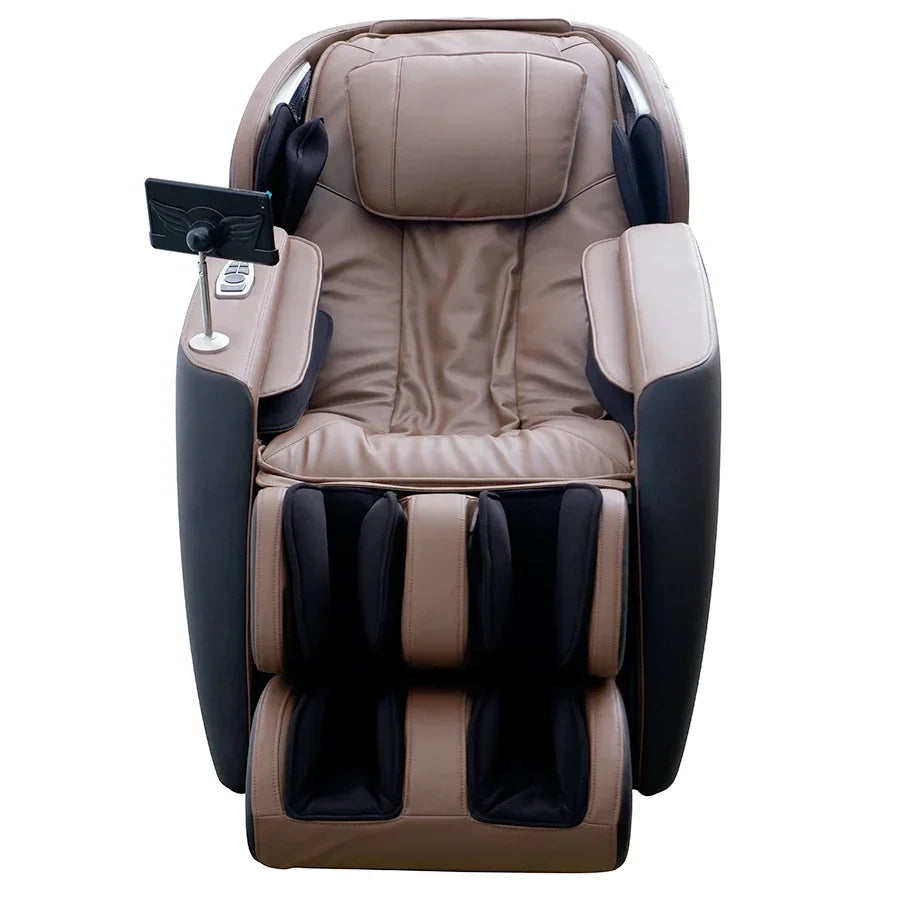 2021 4D Massagesessel Schwerelosigkeit schwarz mit Wadenmassage