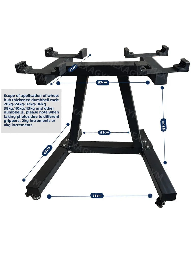 adjustable dumbbell bracket matching 32Kg iron size men's home fitness electroplating paint