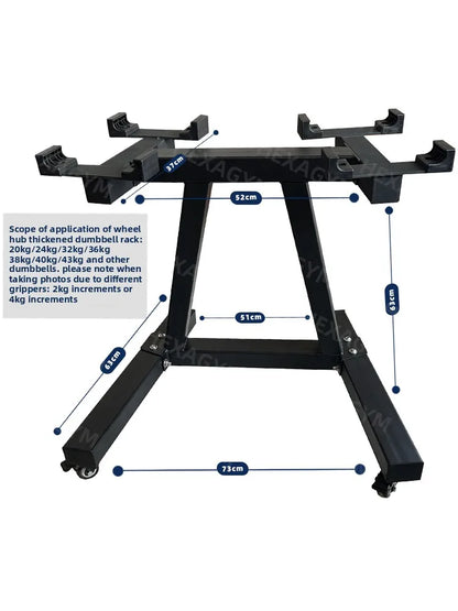 adjustable dumbbell bracket matching 32Kg iron size men's home fitness electroplating paint
