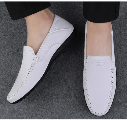 Men’s Casual Leather Shoes – Soft Sole, Comfortable, and Stylish for All Seasons