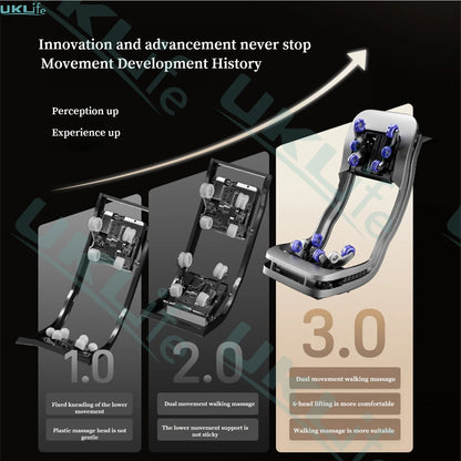 Dual Core 6D Massagesessel mit SL-Schiene, Heizschal, Thai-Stretch & KI-Sprachsteuerung – Ganzkörper-Schwerelosigkeitsliege