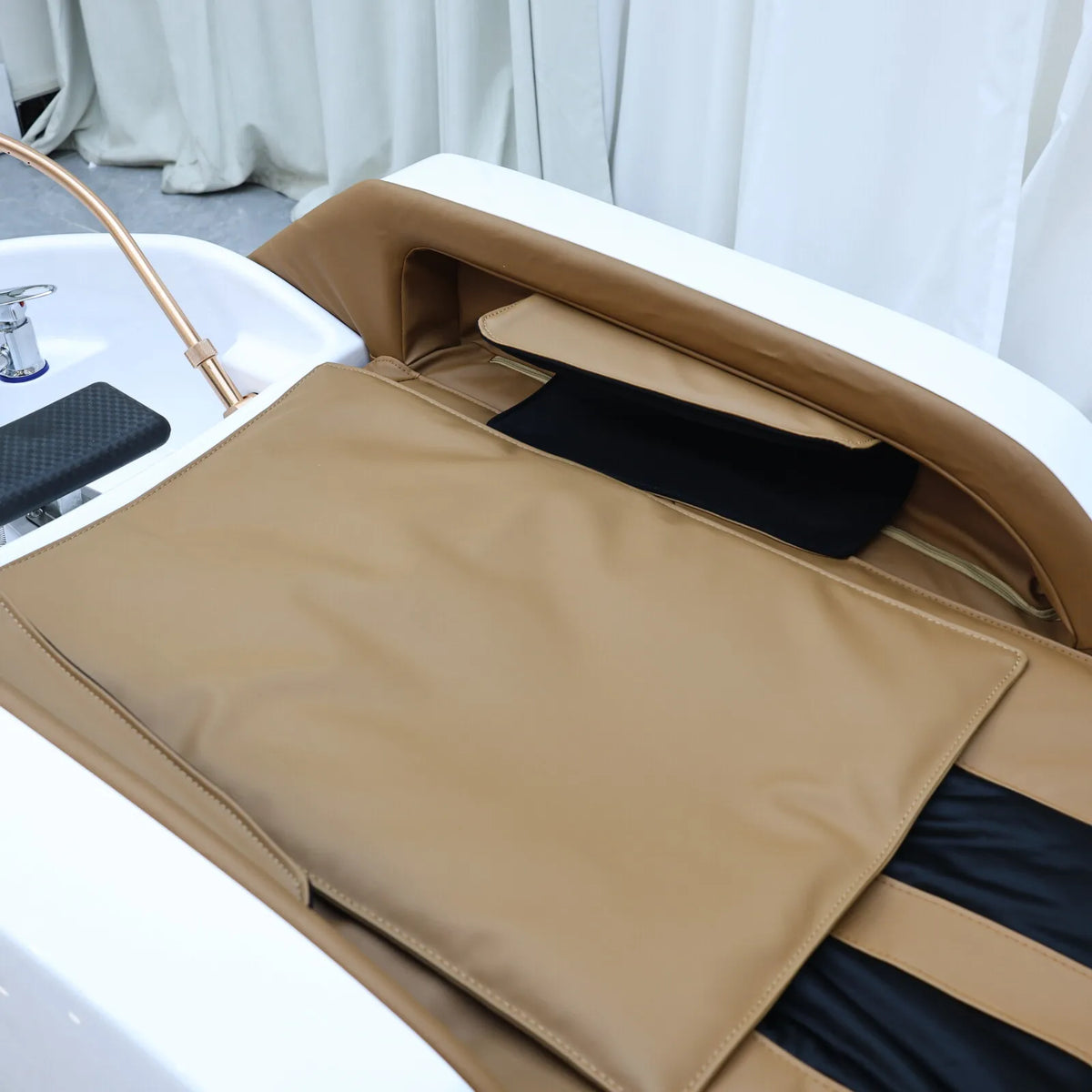 Friseur-Waschbecken für anspruchsvolle Gegenden, elektrisches Massagebett, Haarwaschbecken, Shampoo-Waschbecken, High-End-Friseursalon-Möbel