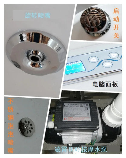 Outdoor swimming spa pool massage whirlpool& bathtub for 8 people 3560mm