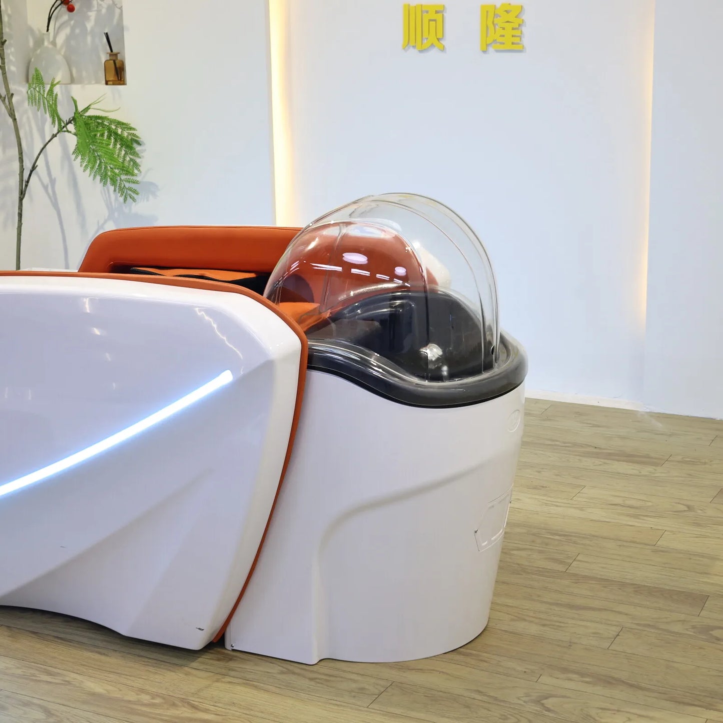 High-End elektrisches Massage-Haarwaschbecken Premium-Saloneinrichtung für professionelle Friseurdienstleistungen in gehobenen Regionen