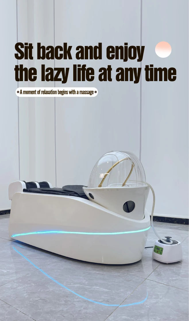 Japanese Head Spa Hair Washing Massage Bed Station Massage bed With Steam SPA Head Water Therapy