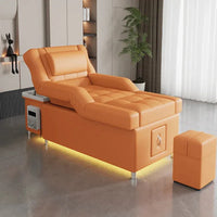2026 Custom Luxury Modern Head Spa Foot Bath Back Lift Electric Reclining Massage Shampoo Bed