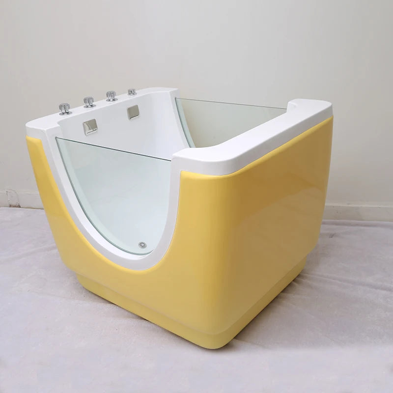 Environment-friendly Colorful Acrylic whirlpool Kid Baby Spa Baby Massage Freestanding Bathtub Children Bath Tub