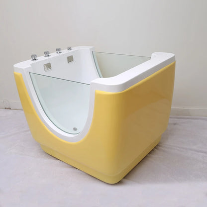Environment-friendly Colorful Acrylic whirlpool Kid Baby Spa Baby Massage Freestanding Bathtub Children Bath Tub