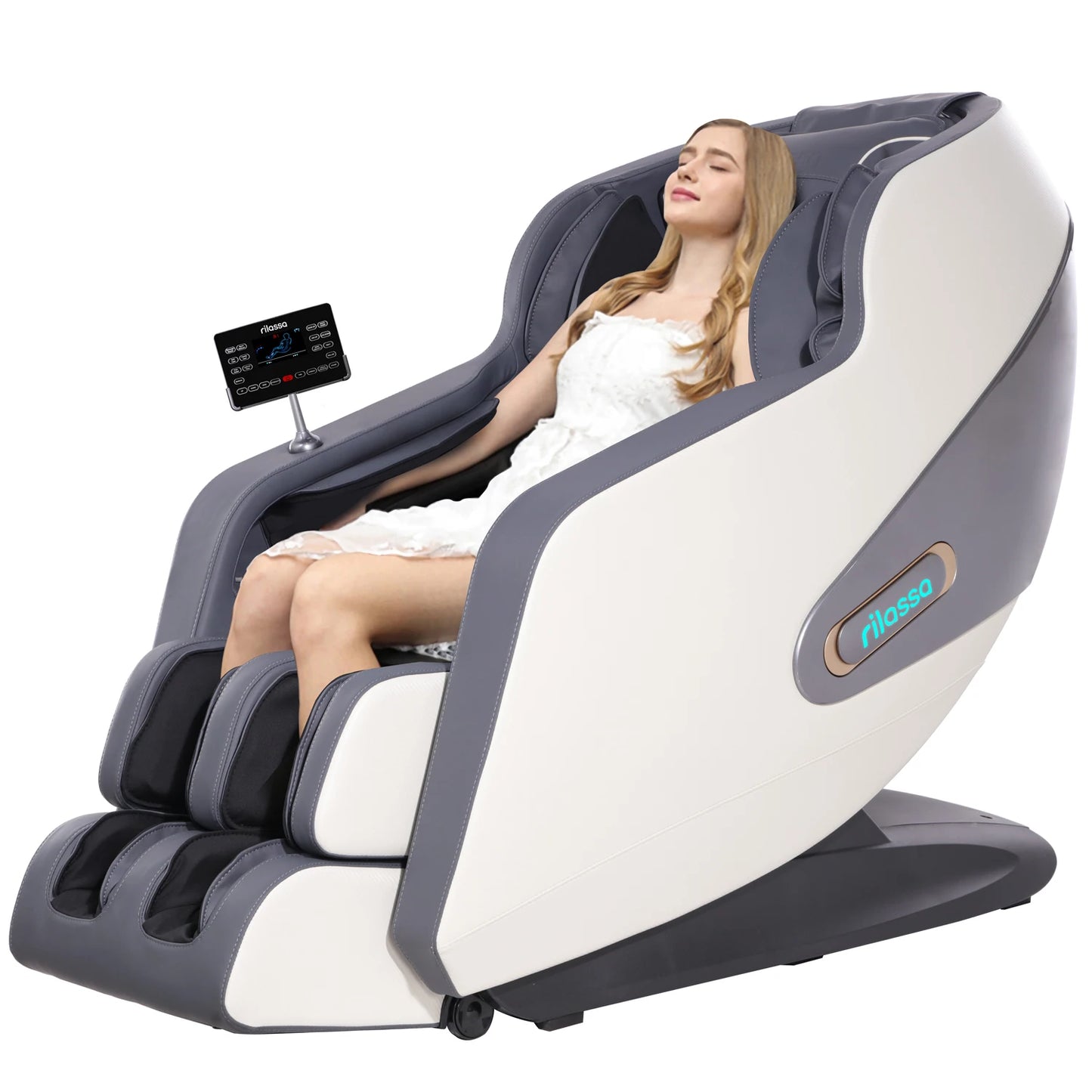 2025 4D-Massagesessel KI-Sprachsteuerung Schwerelosigkeitsmassagesessel Ganzkörper-Shiatsu-Scan- und Relaxsessel mit Yoga-Stretch