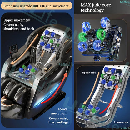 2026 MAX6D Premium Massage Chair: AI Voice, Zero Gravity, 6D Dual-Core Jade Rollers & Full Calf Massage