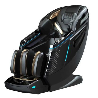 Neuer Dual Core Massagesessel 2025 Fortschrittlicher 4D Zero Gravity Body Scan Ganzkörper-Airbag Shiatsu Rücken- und Fußrollen-Liegesessel für Zuhause